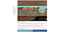 Desktop Screenshot of boxpizza.co.uk