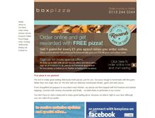 Tablet Screenshot of boxpizza.co.uk